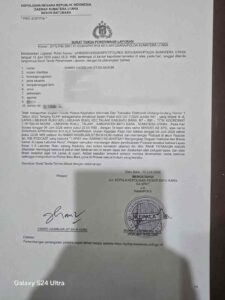 Kalapas Labuhan Ruku Laporkan Dugaan Pencemaran Nama Baik Lewat Podcast YouTube ke Polres Batu Bara