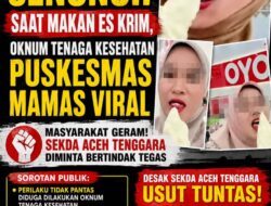 VIRAL! Diduga Peragakan Adegan Tak Pantas Saat Makan Es Krim, Oknum Nakes Puskesmas Mamas Disorot, Sekda Aceh Tenggara Didesak Bertindak