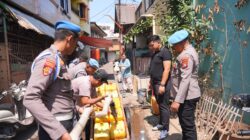 El Nino Berdampak pada Ketersediaan Air, Sipropam Polres Pelabuhan Makassar Berbagi Air Bersih di HUT Propam ke-24